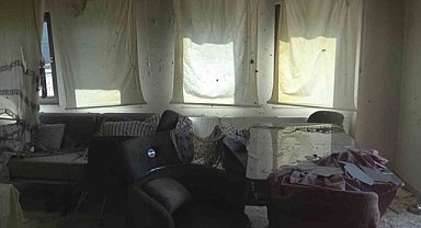 Bursa'da yanan villaya ait görüntüler yayınlandı