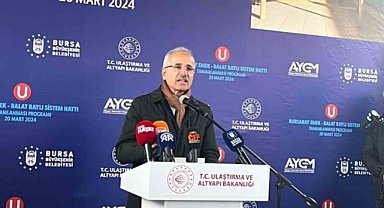 Bursaray Emek-Balat Raylı Sistem tamamlandı