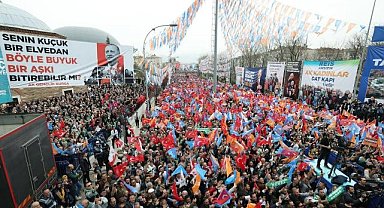 Cumhurbaşkanı Erdoğan'a Bursa'dan Moral