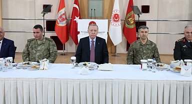 Cumhurbaşkanı Erdoğan'dan askerlerle iftarında güvenlik mesajları