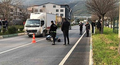 Gemlik'te motosiklet kazası: Sürücüsü ağır yaralı