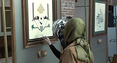 Hat Eserleri Sergisi'ne Bursalı sanatseverlerden ilgi