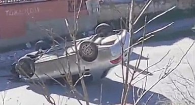 Kütahya'da otomobilin takla attığı kazada 1 yaralı