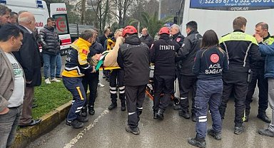 Zonguldak'ta motosiklet kaza yaptı, sürücüsü yaralandı