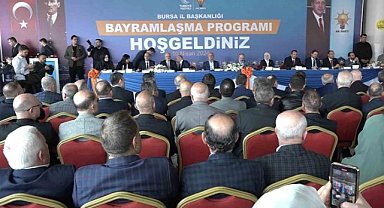 AK Parti Bursa teşkilatı bayramlaşma töreninde buluştu