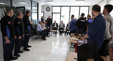 Başkan Palancıoğlu, ilk mesai gününe personeli ile bayramlaşarak başladı