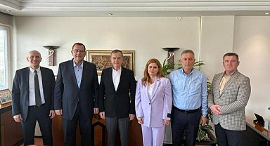 Başkan Turhan Gençoğlu’na Geçmiş Olsun Ziyareti