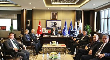 Belediye başkanlarından Mustafa Bozbey'e ziyaret! 