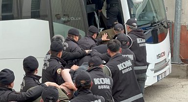 Bursa'da çökertilen suç örgütü üyesi 27 kişi tutuklandı 