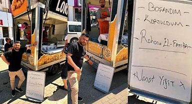 Bursa’da eşinden boşadı, lokma dağıttı!