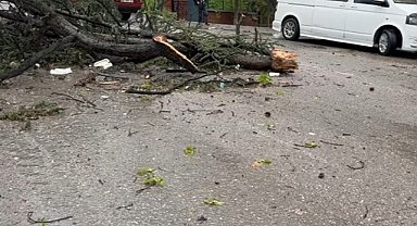 Çankırı ve ilçelerinde fırtına etkili oldu