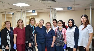 Çekirge Devlet Hastanesi’nin 45 Yıllık Hemşiresi Emekliye Ayrıldı