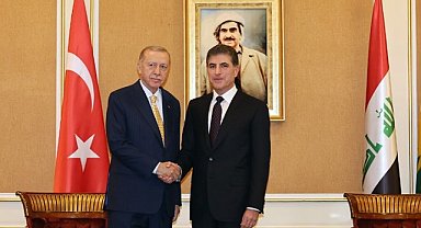 Cumhurbaşkanı Erdoğan Erbil'deki temaslarına başladı