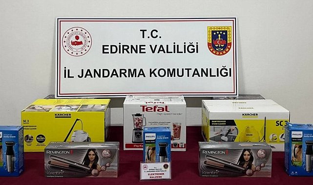 Edirne'de kaçak elektronik eşya ele geçirildi!