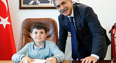 Gemlik'te Başkan Deviren'den minik başkanlara Lunapark müjdesi