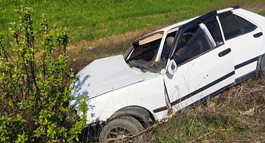 Karabük'te otomobil kontrolden çıkarak kaza yaptı: 1 yaralı
