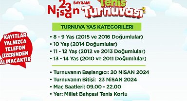 Kayseri'de 23 Nisan'a özel turnuva