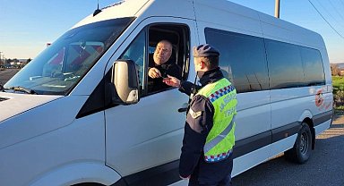 Keşan'da okul servisleri denetlendi