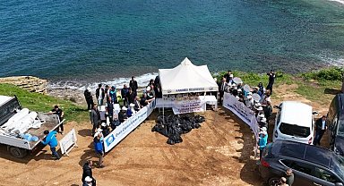 Kocaeli'de Sardala Koyu'ndan 30 poşet atık toplandı