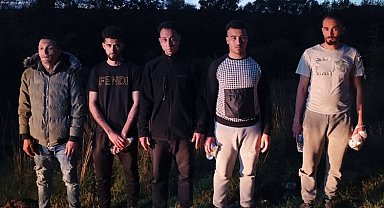 Lalapaşa'da 5 düzensiz göçmen yakalandı