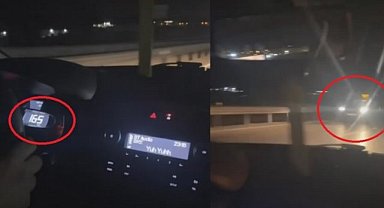 Otobanda Son Hızla Giderken Büyük Tehlike Yaşadı!