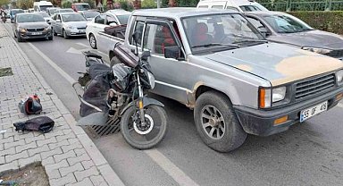 Samsun'da kamyonet kapısına çarpan sürücü yaralandı