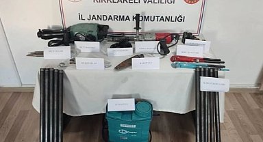 Vize'de defineciler suçüstü yakalandı