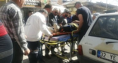 Yalvaç'taki kazada otomobille bisiklet çarpıştı: 1 yaralı