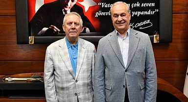 Başkan Erdem, Aziz Yıldırım'ı konuk etti