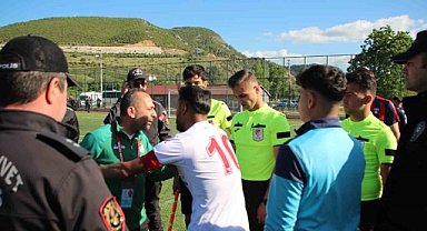 Bilecik'teki amatör maçta olaylar çıktı