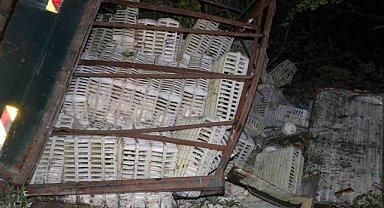 Bolu-Gölcük yolunda kamyon kazası: 1 yaralı