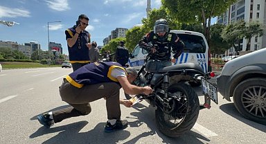 Bursa'da 13 çalıntı motosiklet yakalandı