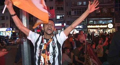 Bursa'da Beşiktaşlı taraftar da Galatasaray'ın şampiyonluğunu kutladı