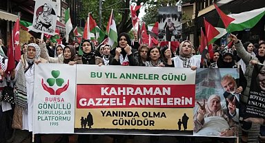 Bursa'da Filistin'e destek eylemi 