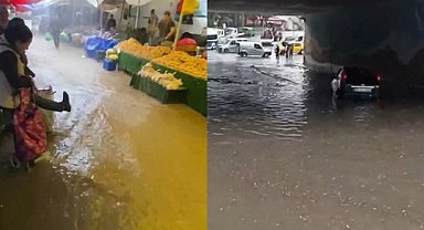 Bursa'da sağanak yağış dere oldu aktı!