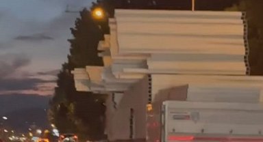 Bursa'da tır sürücüsü tehlike saçtı!