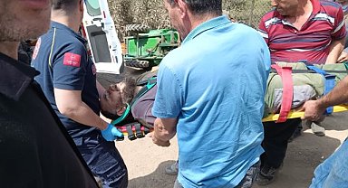Bursa'da yaşlı adam traktörün altında kaldı 