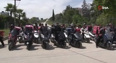 Bursa'daki motokuryelerden Balıkesir’deki cinayete tepki