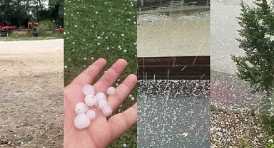 Bursa'nın bazı ilçelerinde dolu yağışı etkili oldu