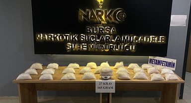 Bursa polisinden zehir tacirlerine darbe: Tam 27 kilo! 