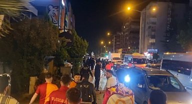 Bursasporlu taraftarlarla Galatasaraylı taraftarlar karşı karşıya!