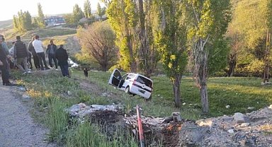 Diyadin'de büyükbaş hayvan kazaya yol açtı: 6 yaralı