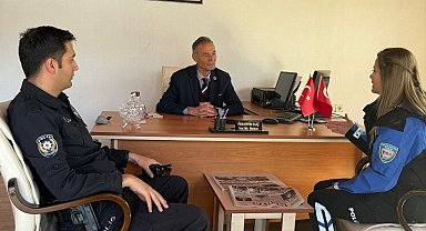 Emniyetten Keşanlı muhtarlara hayırlı olsun ziyareti 