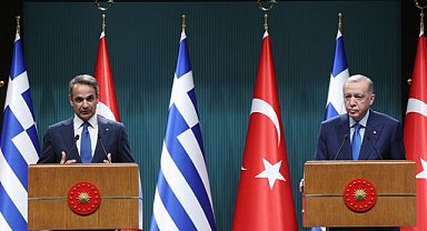 Erdoğan ve Miçotakis basın toplantısı düzenledi