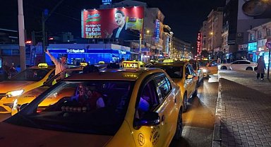 Gasp Edilen Taksici İçin Kontak Kapatıp Eylem Yaptılar