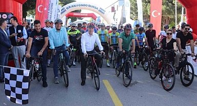 Granfondo Bursa yarışında 