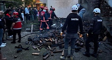 Hendek'te tek katlı ev yangını