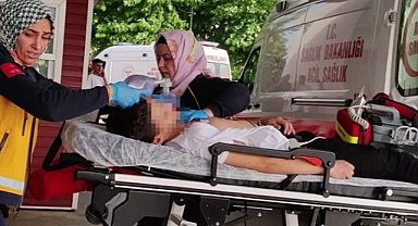 İnegöl'de darp edilen çocuk yaşam savaşı veriyor