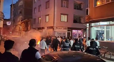 İnegöl'de şampiyonluk sonrası taraftarlar karşı karşıya geldi!