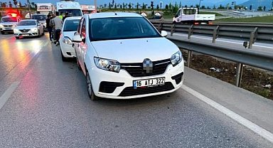 İnegöl girişindeki zincirleme trafik kazasında 3 yaralı
